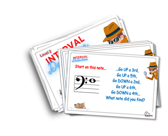 sight reading card game elementary level