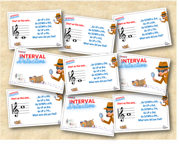 sight reading card game elementary level