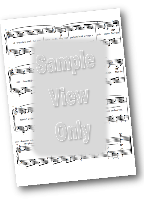 Celtic, Irish, piano solo, sheet music, improvisation, composition, advanced