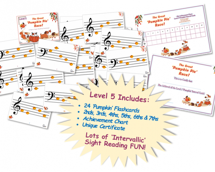 intervallic sight reading, fall music resources