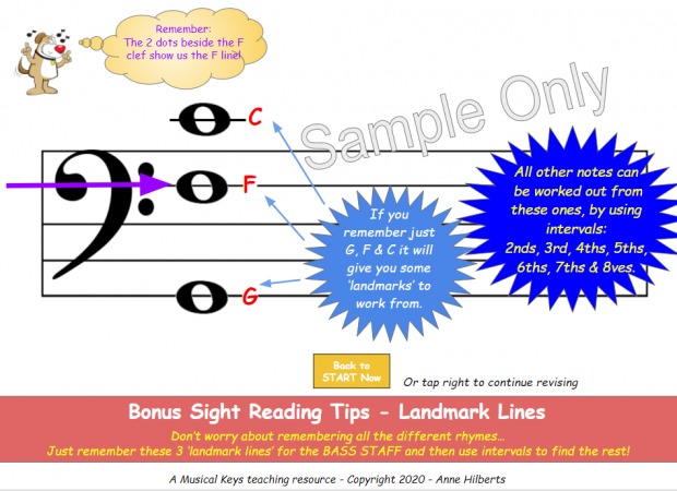 intervallic sight reading