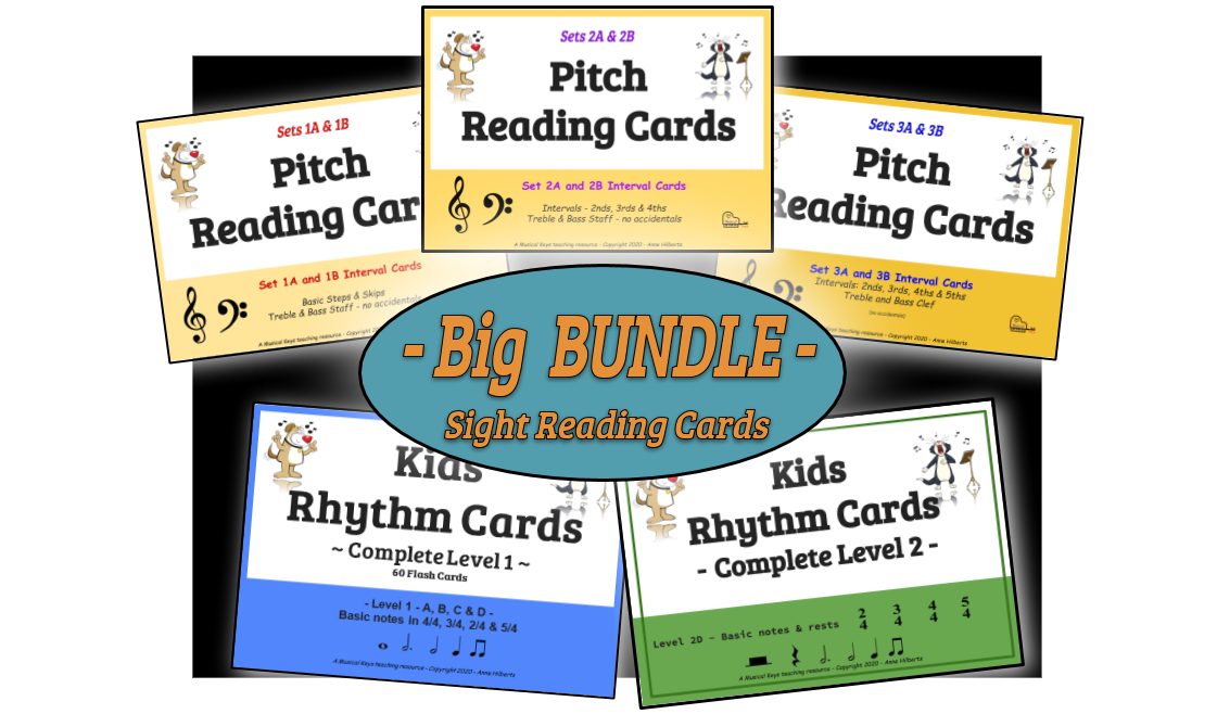 Music Flashcards – Rhythm & Pitch – BIG Bundle!