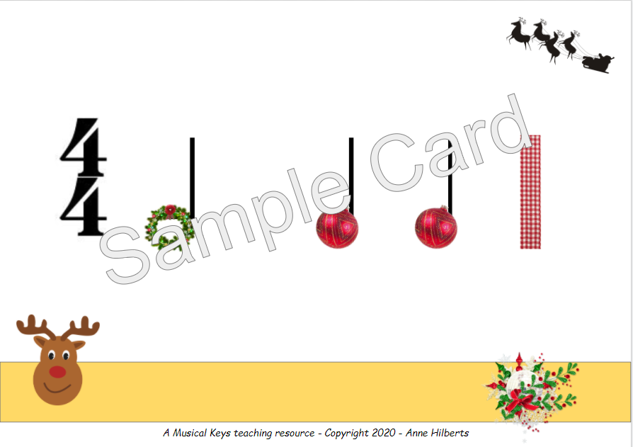 Rhythm Flashcards | Christmas Triple Set!