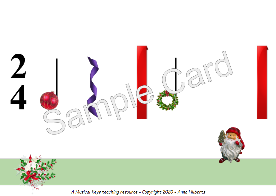 Rhythm Flashcards | Christmas Triple Set!