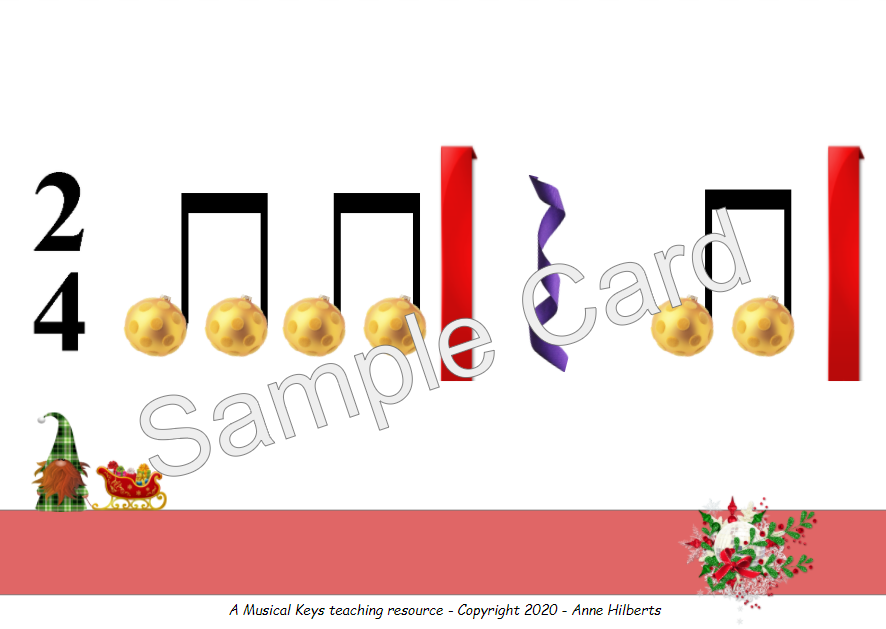 Rhythm Flashcards | Christmas Triple Set!