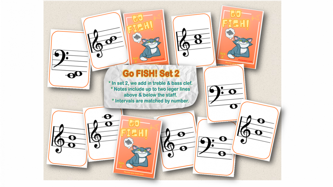 ‘Go FISH!’ Music Intervals Games & Studio Challenge