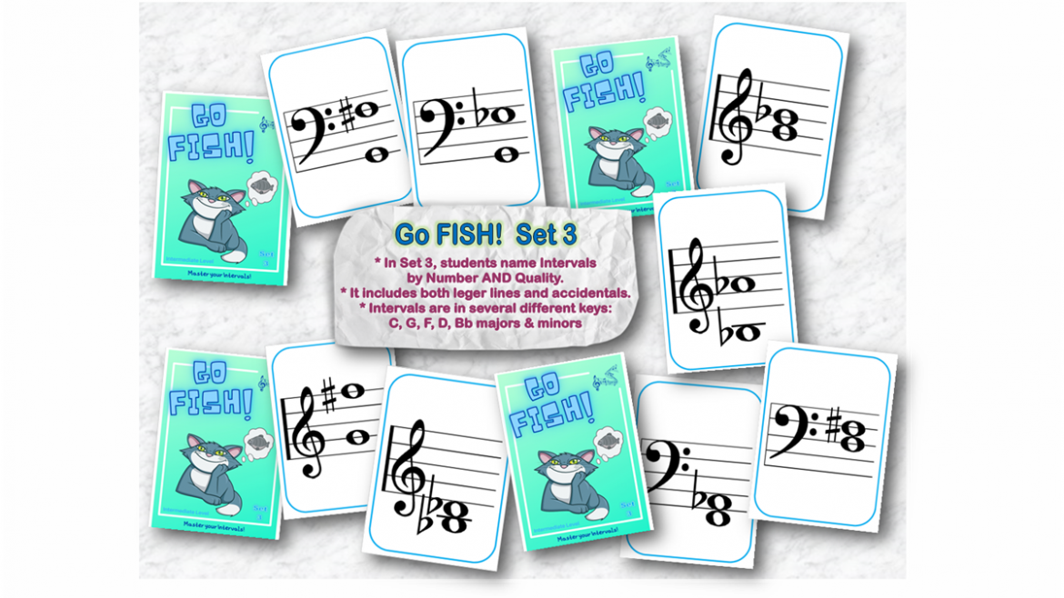 ‘Go FISH!’ Music Intervals Games & Studio Challenge