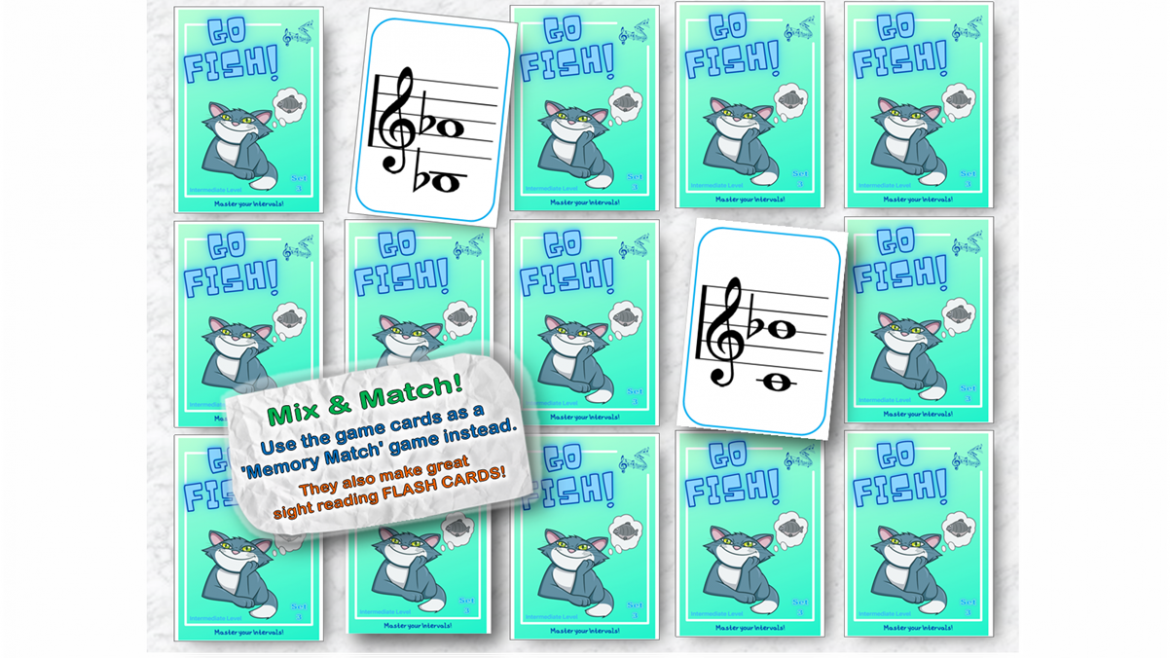 ‘Go FISH!’ Music Intervals Games & Studio Challenge