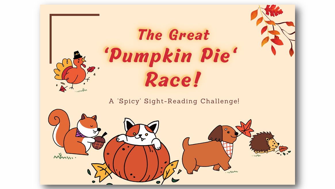 ‘Pumpkin Pie’ Sight Reading Cards & GAMES!