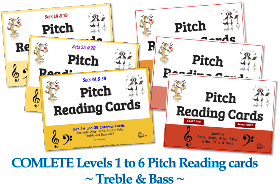 Pitch Flashcards – Levels 1 to 6