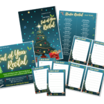 Recital Stationery | Christmas Set 1