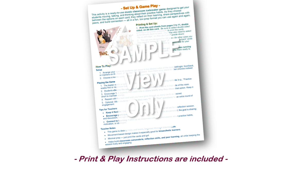 ‘This OR That!’ | Music Practice Edition